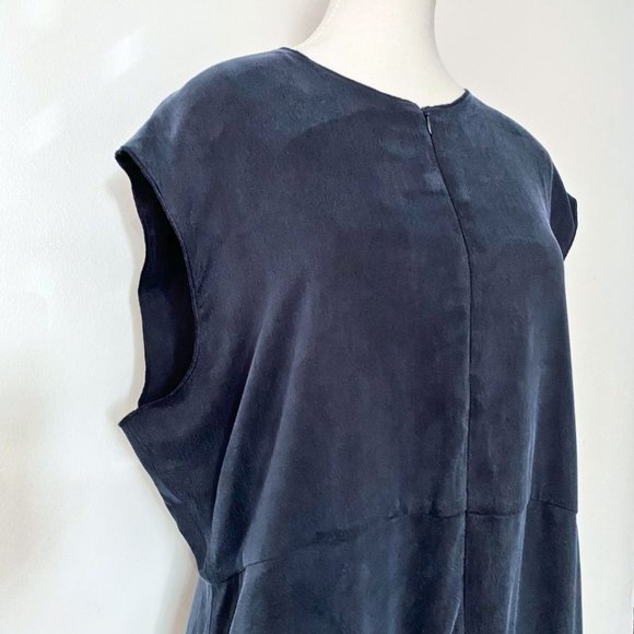 ADAY SAVE THE DATE NAVY SHORT SLEEVE MIDI DRESS - XL - Picture 6 of 11